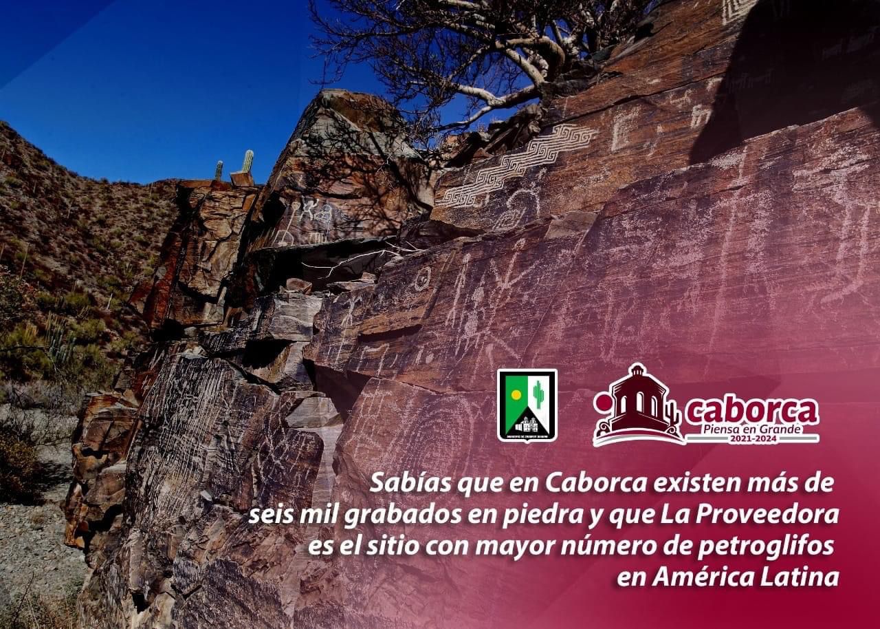 Sabías que en Caborca existen más de 6 mil grabados en piedra H