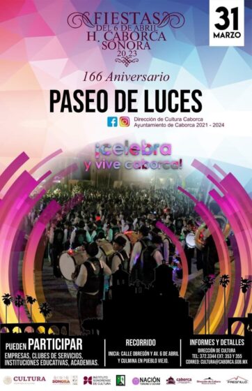 Será el 31 de marzo el Paseo de Luces para conmemorar el 166 aniversario de la Gesta Heroica del 6 de Abril