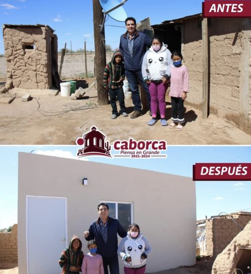 Se apoya a familias de la costa de Caborca con obras de mejoramiento de vivienda